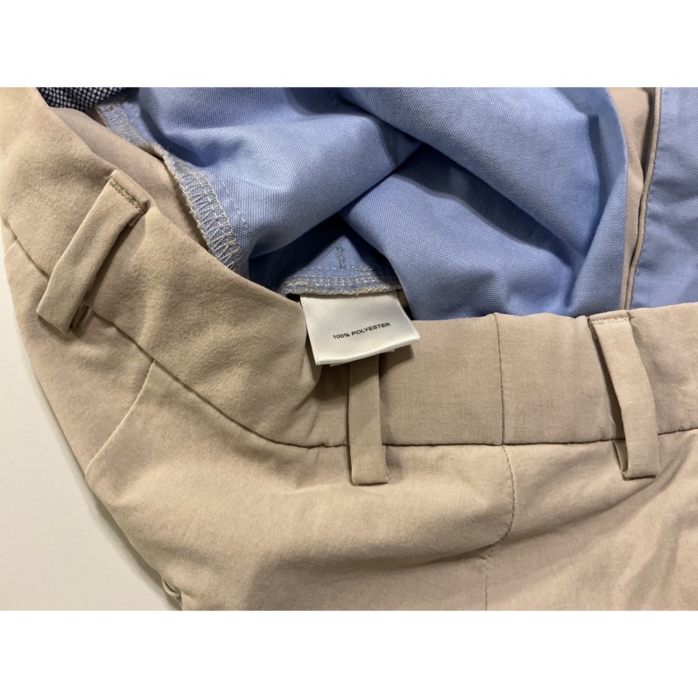 Peter Millar Crown Crafted Mens 38 Khaki Tan Performance Golf Shorts Preppy - Picture 4 of 8
